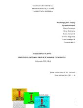 Marketingo planas: tiksliųjų mokslų CD rinkinys