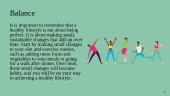 Healthy balance between diet and exercise 8 puslapis