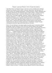 Žmogaus vaizdavimas Šekspyro, Gėtės ir Dostojevskio kūryboje