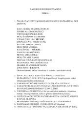 Vasario 16 dienos scenarijus. Darželis