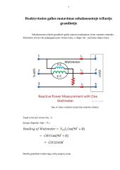 Reaktyvinės galios matavimas ir kompensavimas 6 puslapis