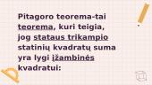 Skaidrės. Pitagoro teorema 3 puslapis