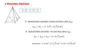 Piramidės paviršiaus plotas. Piramidės tūris 7 puslapis