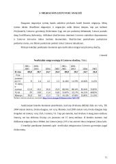 Migracijos Lietuvoje analizė 11 puslapis