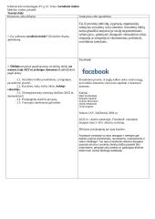 Informacinių technologijų namų darbas apie socialinius tinklus