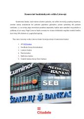 Komercinių bankų sistema Lietuvoje 7 puslapis
