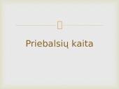 Priebalsių kaita