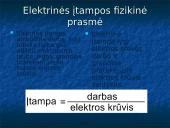Elektrinė įtampa. Skaidrės 4 puslapis