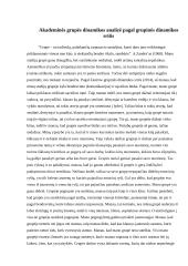 Akademinės grupės dinamikos analizė 