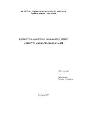 Moldovos makroaplinkos analizė