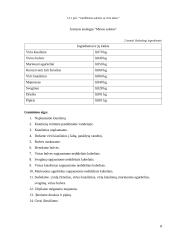 Salotos su kiaulienos mente. Technologijų mokyklinio brandos egzamino darbo aprašas 9 puslapis