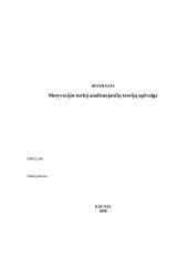 Šiuolaikinės motyvacijos teorijos
