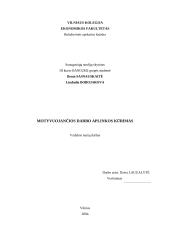 Motyvuojančios darbo aplinkos kūrimas