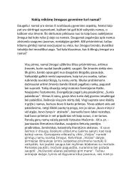 Kokią reikšmę žmogaus gyvenime turi namai? Kalbėjimas