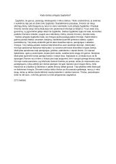 Kada darbas prilygsta žygdarbiui? Rašinys