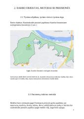 Raudonkraštės pintainės paplitimo tyrimas Kamšos botaniniame zoologiniame draustinyje 8 puslapis