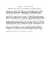 Konspektas apie Antaną Strazdą