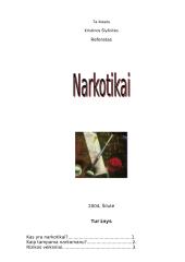 Narkotikai. Rizikos veiksniai 15 puslapis