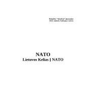 NATO. Lietuvos kelias į NATO.