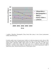 Natūralios gyventojų kaitos įvertinimas Vilkaviškio rajone 2000-2004 metais 4 puslapis