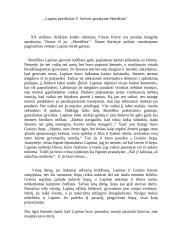 Lapino paveikslas V. Krėvės apsakyme