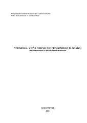 Nedarbas - viena didžiausių ekonomikos blogybių