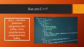 C++ kalba. Jos atsiradimas ir galimybės 3 puslapis