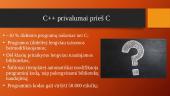 C++ kalba. Jos atsiradimas ir galimybės 10 puslapis
