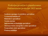 Profesijų populiarumas