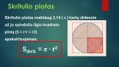 Apskritimas ir skritulys (skaidrės) 14 puslapis