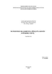 Nuteistieji ir asmenys, išėję iš laisvės atėmimo vietų