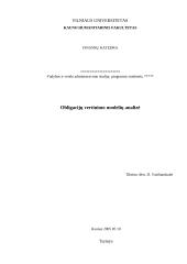 Obligacijų vertinimo modelių analizė