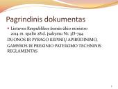 Duona. Kepinių reglamentas 2 puslapis