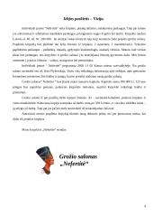 Organizacijos išorinės aplinkos analizė: pirmieji šeši žingsniai. Verslo planas: kirpykla IĮ "Nefertitė" 4 puslapis