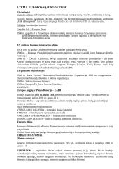 Europos Sąjungos konspektas egzaminui