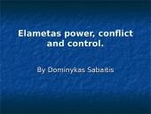 Organization management: power, conflict and control