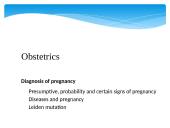 Diagnosis of pregnancy