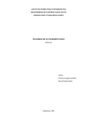 Pajamos ir jų paskirstymas