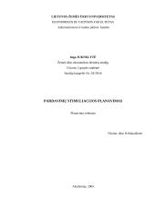 Pardavimų simuliacijos planavimas