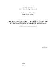 Parduotuvės įrengimo ir prekių asortimento pateikimo įvertinimas: UAB "New Yorker Lietuva"