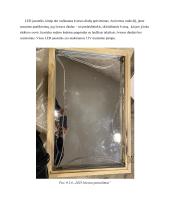 Interjero puošybos gaminys: „veidrodis su integruotu tunelio efektu“. Technologijų mokyklinio brandos egzamino darbo aprašas 16 puslapis