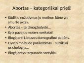 Prigimtinė teisė į gyvybę. Abortas 8 puslapis