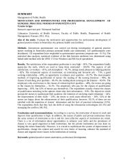 Bendrosios praktikos slaugytojų motyvacija ir galimybės kvalifikacijos tobulinimui 2 puslapis