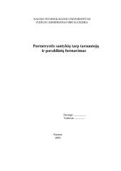 Partnerystės santykių tarp tarnautojų ir pavaldinių formavimas 6 puslapis