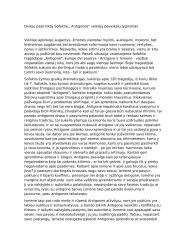 Dviejų pasirinktų Sofoklio ,,Antigonės" veikėjų paveikslų lyginimas