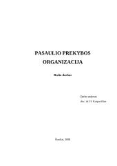 Informacija apie Pasaulio prekybos organizaciją