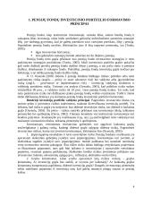Pensijų fondų investicinio portfelio formavimas investuojant tarptautinėse rinkose 5 puslapis