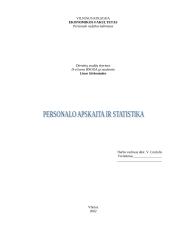Personalo apskaita ir statistika