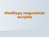 Medžiagos magnetinės savyvės