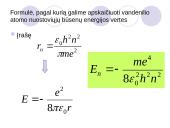 Vandenilio atomo modelis 13 puslapis